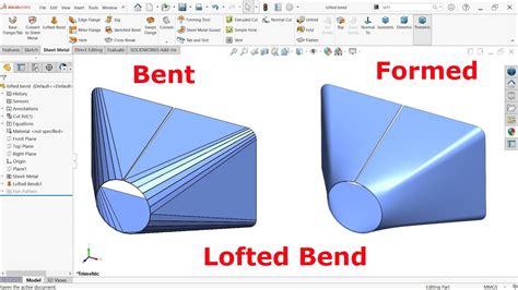 solidworks sheet metal loft|solidworks sheet metal bend lines.